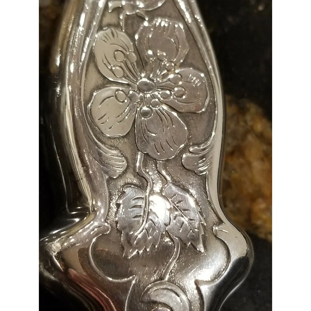 Antiwue Silver Plated Hand Mirror 10